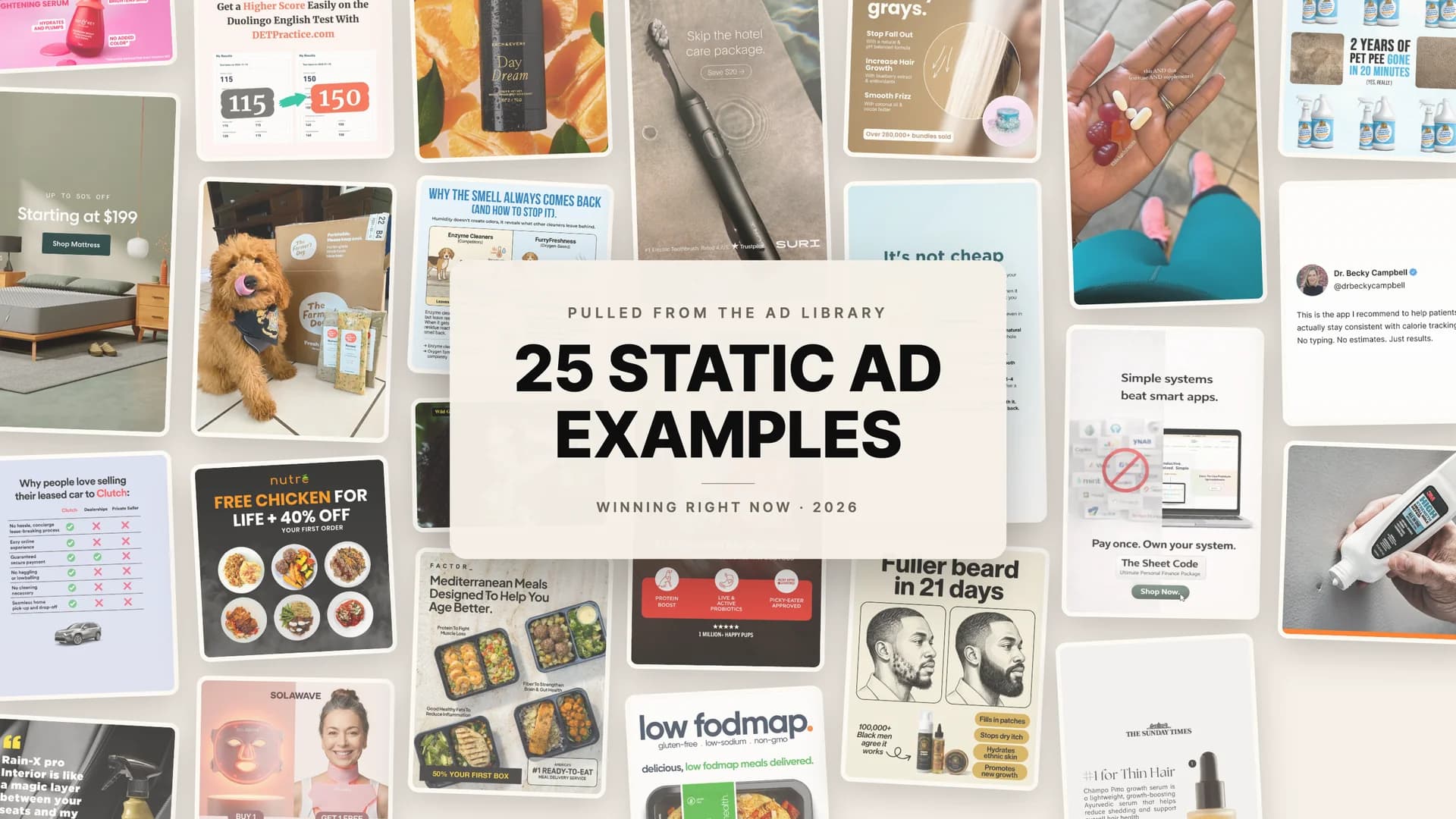 25 Static Ad Examples — Cover v3 (real-examples masonry)